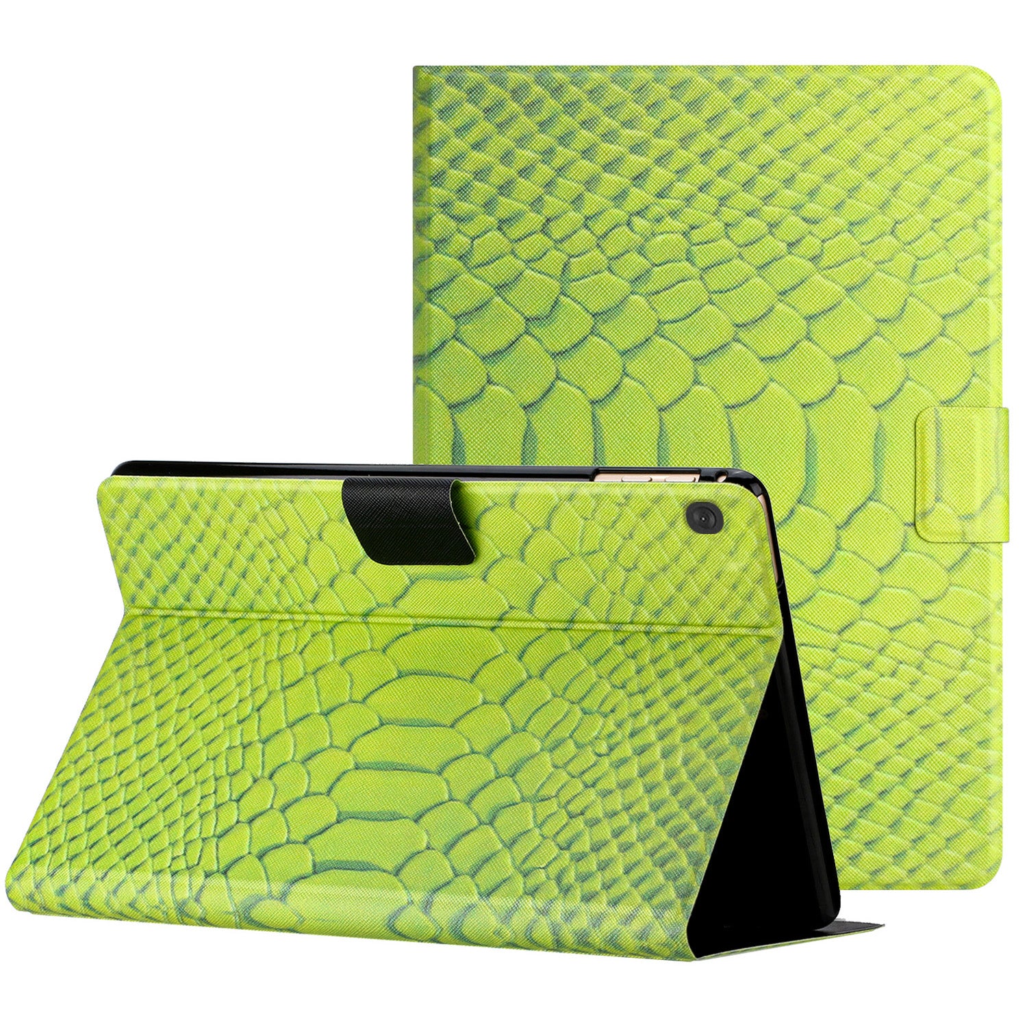 For Lenovo Tab M10 TB-X605F / X505 PU Leather Stand Tablet Case Crocodile Pattern Printing  Shockproof Cover with Card Slot