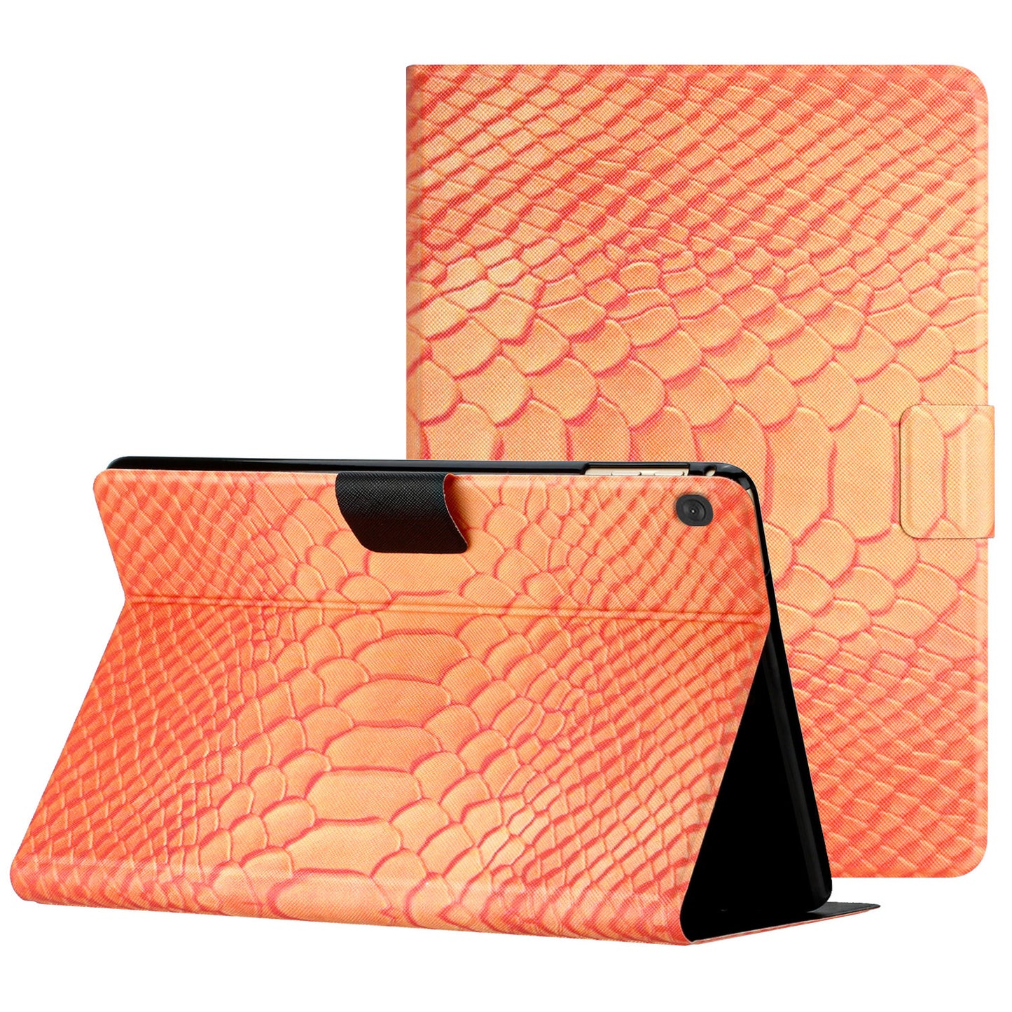 For Lenovo Tab M10 TB-X605F / X505 PU Leather Stand Tablet Case Crocodile Pattern Printing  Shockproof Cover with Card Slot