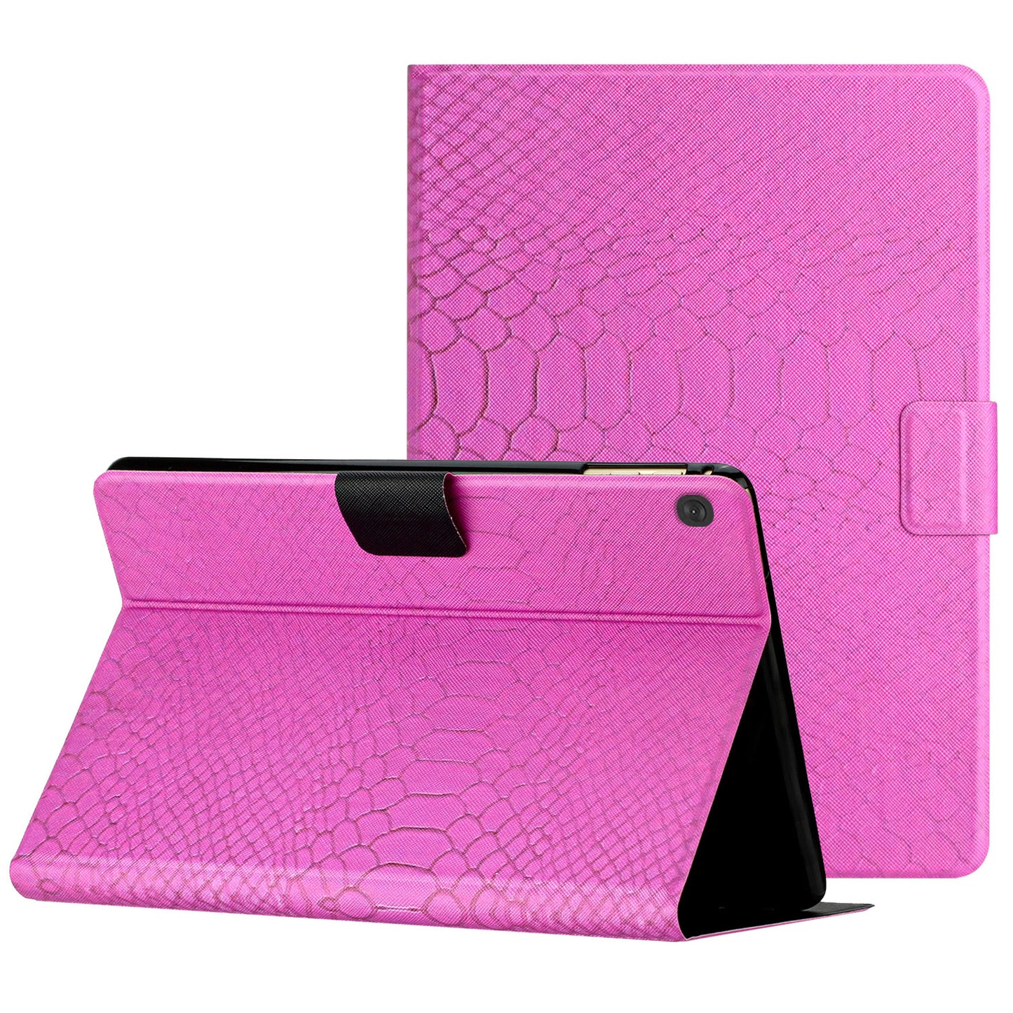 For Lenovo Tab M10 TB-X605F / X505 PU Leather Stand Tablet Case Crocodile Pattern Printing  Shockproof Cover with Card Slot