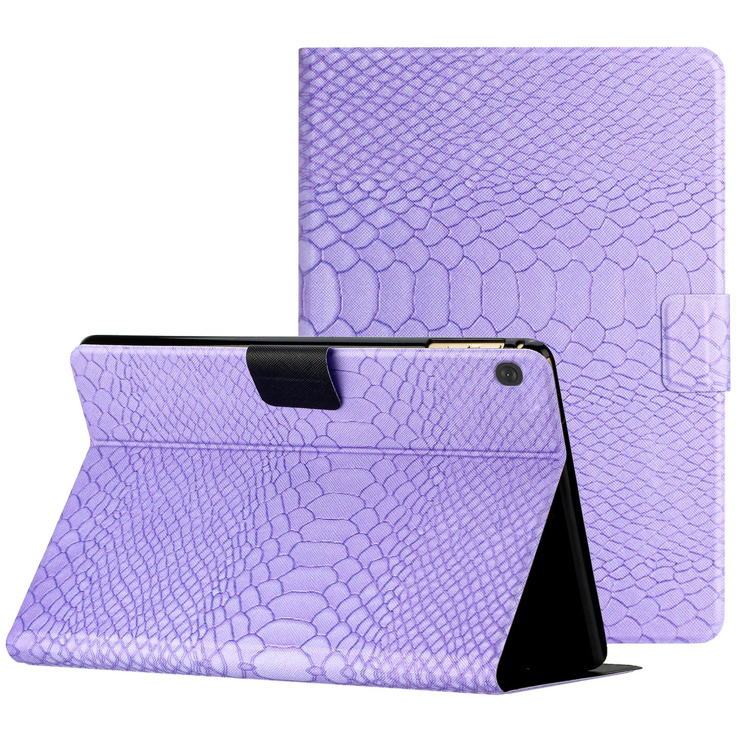 For Lenovo Tab M10 TB-X605F / X505 PU Leather Stand Tablet Case Crocodile Pattern Printing  Shockproof Cover with Card Slot