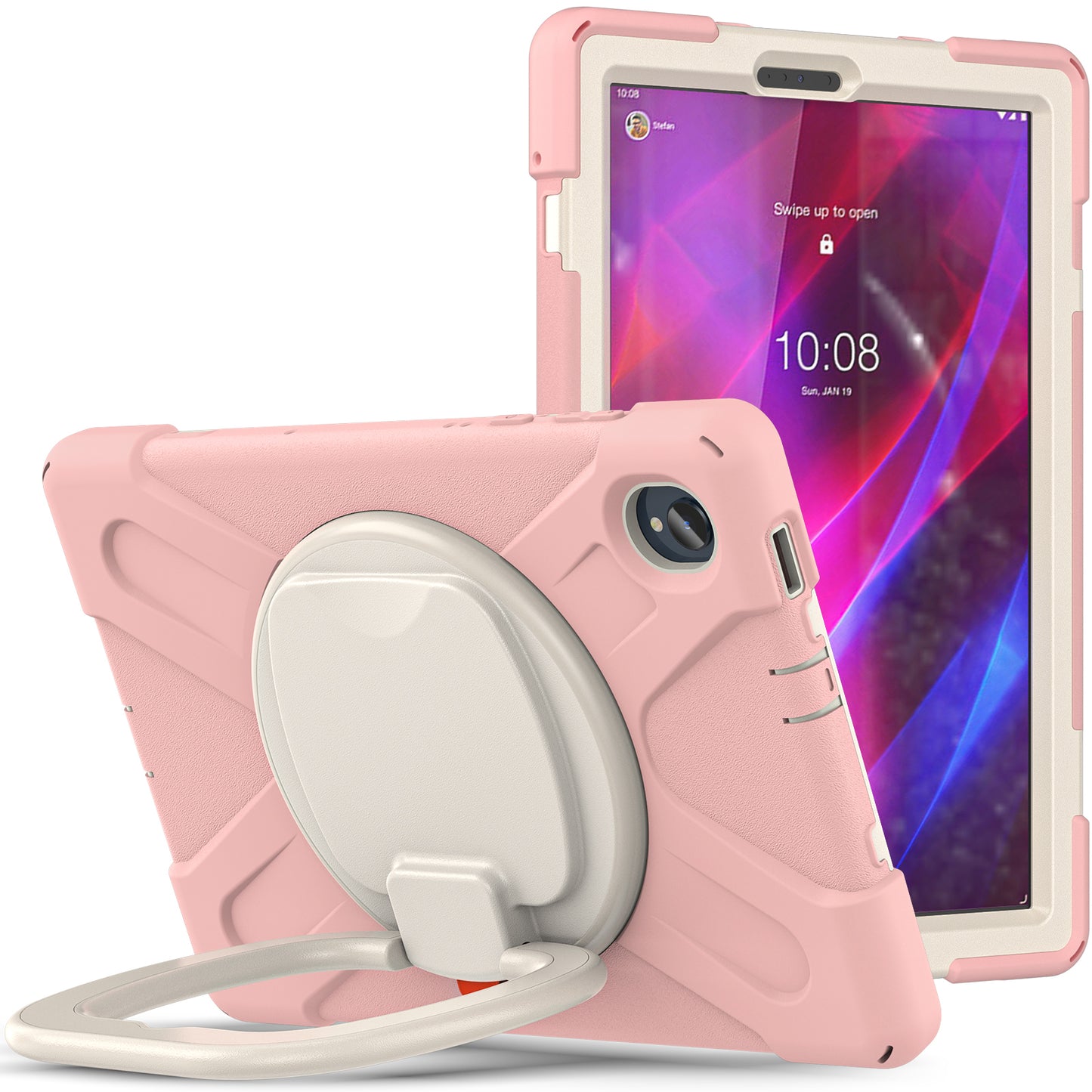 For Lenovo Tab M10 Plus 10.3 inch X606F / 606X / K10 Shockproof Tablet Case Kickstand PC+Silicone Protective Cover