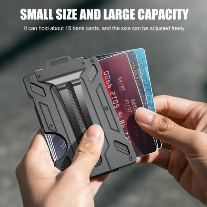 BIIGELL KB001 RFID Blocking Metal Card Holder Credit Card Storage Case with Money Clip