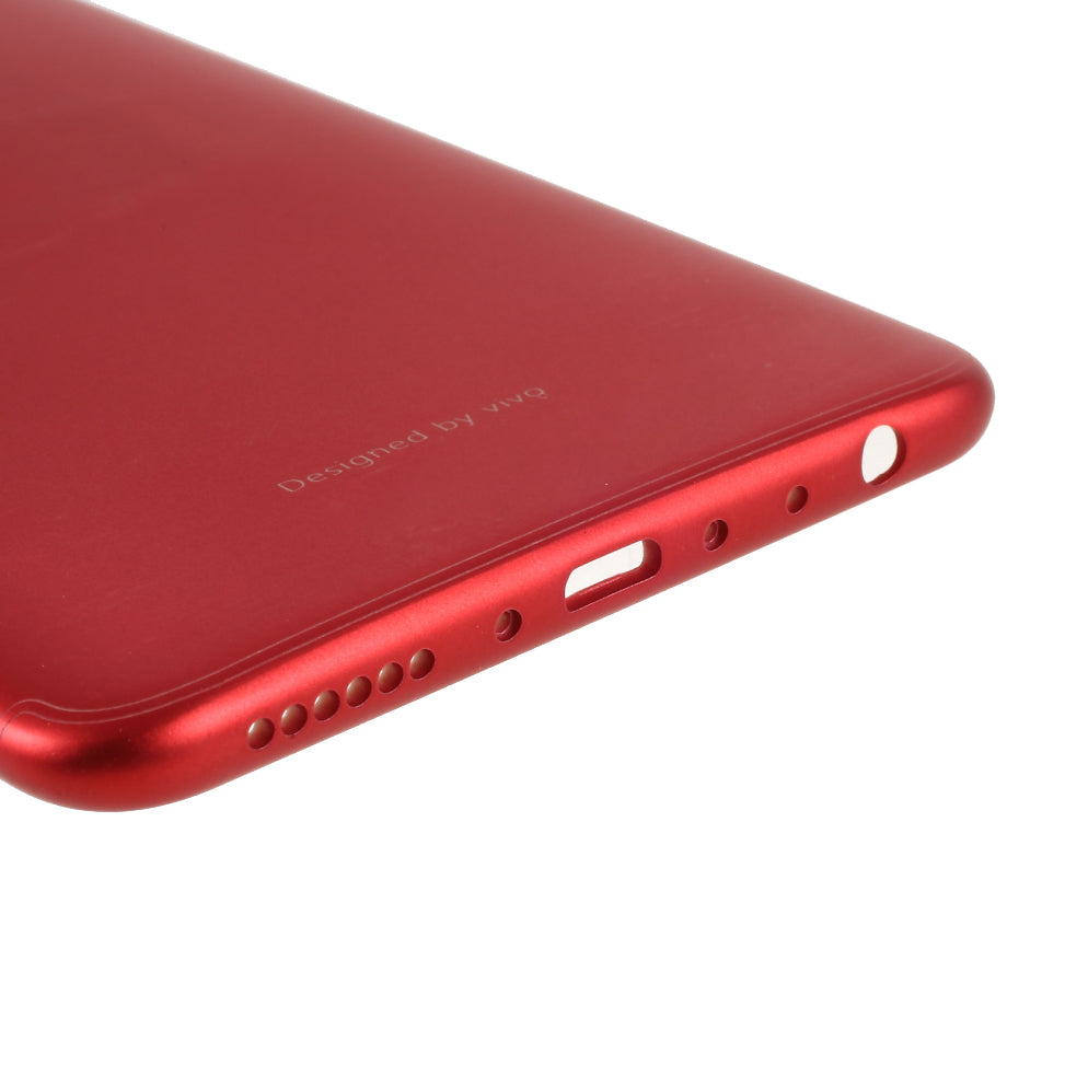 Non-slip Back Battery Housing Replacement Rear Cover for vivo Y75 - Red