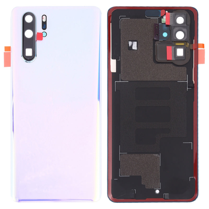 For Huawei P30 Pro Back Battery Housing Cover with Camera Ring Lens Cover Spare Part (without Logo)