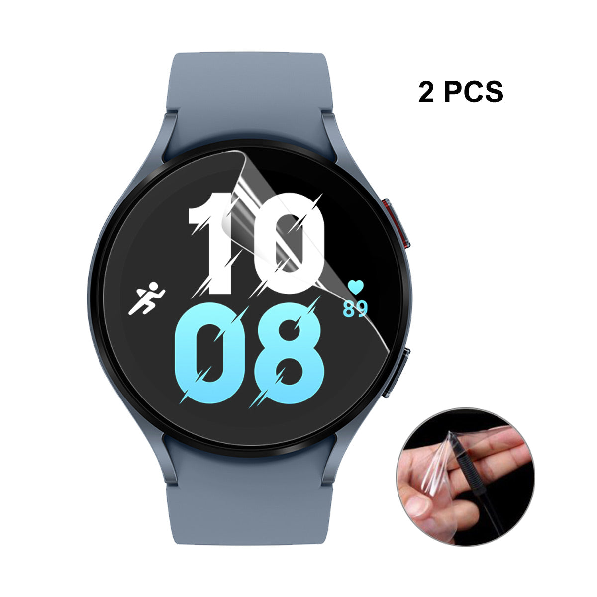 ENKAY HAT PRINCE 2Pcs / Pack For Samsung Galaxy Watch 5 44mm Explosion-proof TPU Film Anti-scratch Full Screen Protector