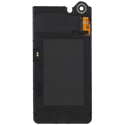 For BlackBerry Keyone OEM Battery Housing Cover Repair Part + Camera Lens Cover - Black