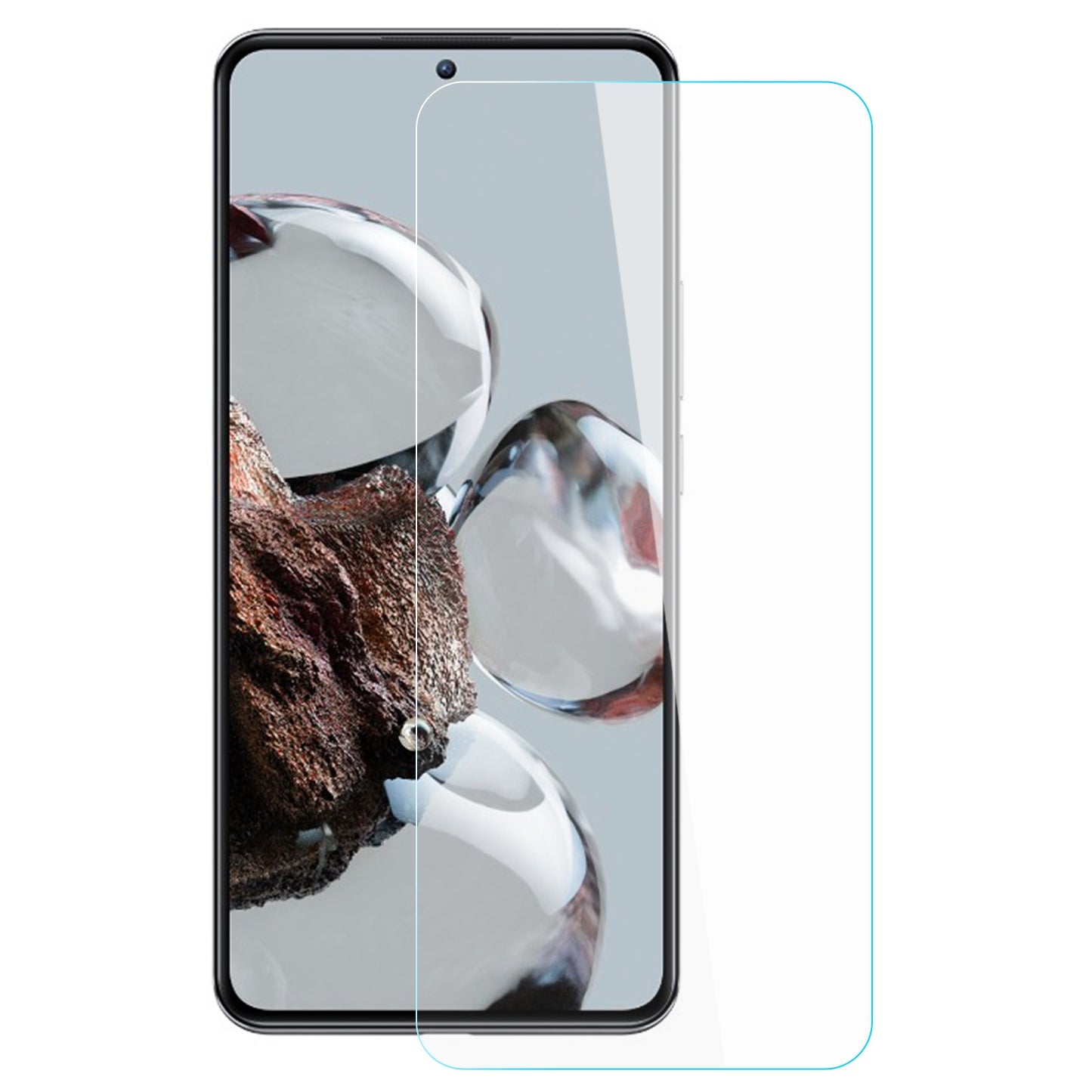 AMORUS High Aluminum-silicon Glass Screen Protector for Xiaomi 12T 5G / Redmi K50 Ultra 5G / 12T Pro 5G , 9H Hardness 2.5D Arc Edge Anti-dust Protective Film