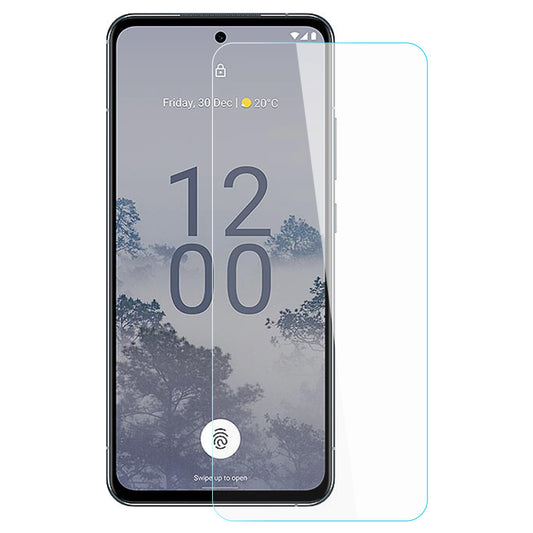 AMORUS For Nokia X30 5G 9H Hardness Ultra Clear High Aluminum-silicon Glass Screen Protector 2.5D Arc Edge Anti-scratch Film