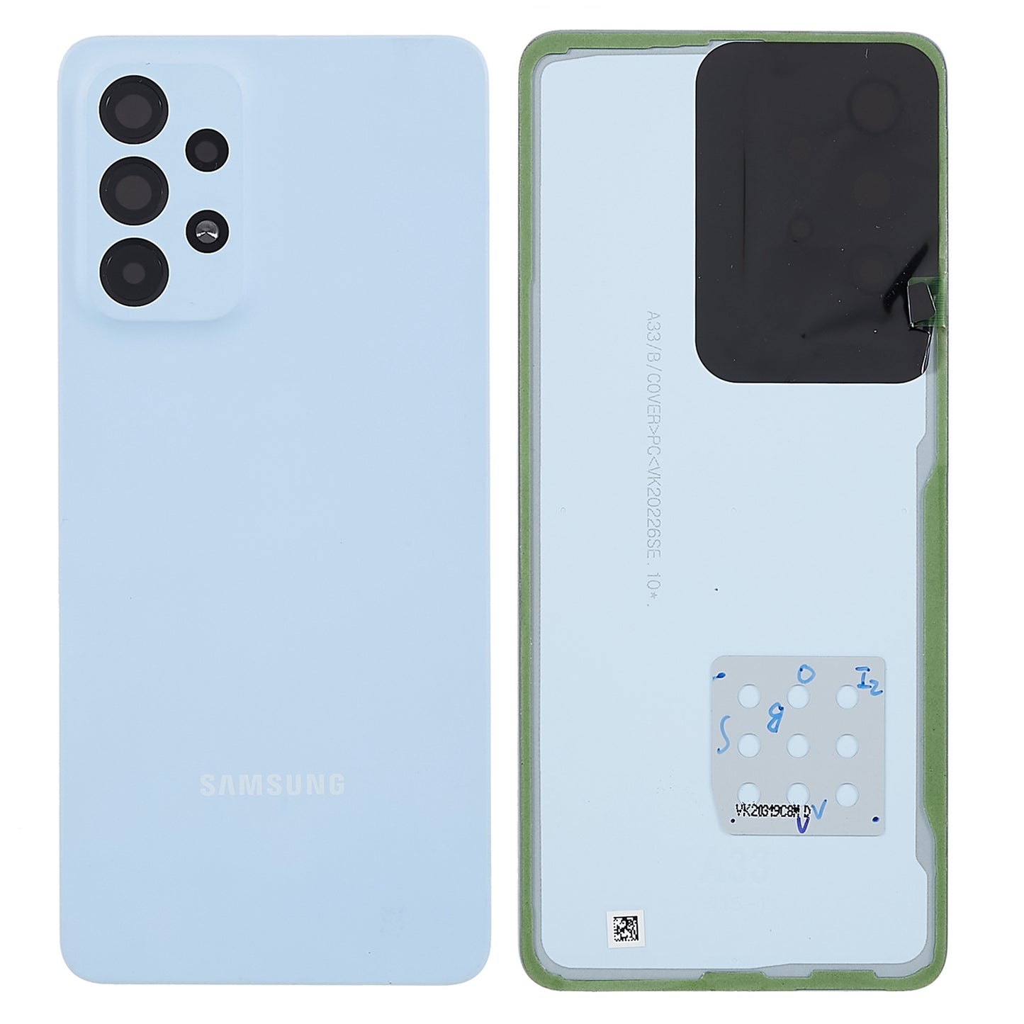 For Samsung Galaxy A33 5G A336 OEM Battery Housing with Adhesive Sticker + Camera Lens Cover