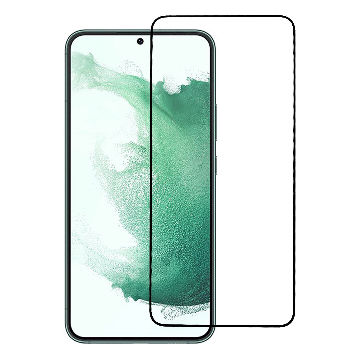 For Samsung Galaxy S23 Plus 5G Anti-explosion Complete Covering Silk Printing 0.18mm Ultra Thin Tempered Glass Film Full Glue HD Clear Screen Protector (Fingerprint Unlock Version)