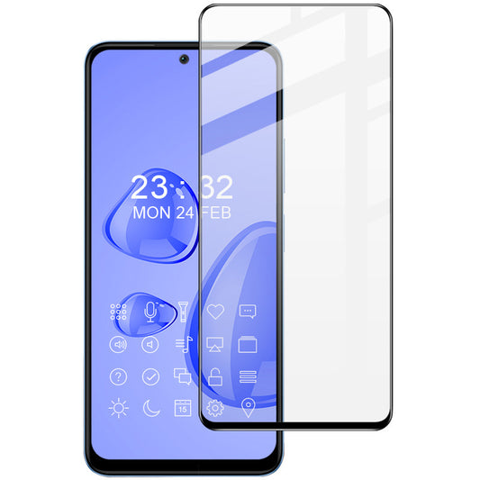 IMAK Pro+ Series Full Screen Protector for Xiaomi Redmi Note 12 5G, Full Glue Sensitive Touch Scratch-resistant Tempered Glass Film