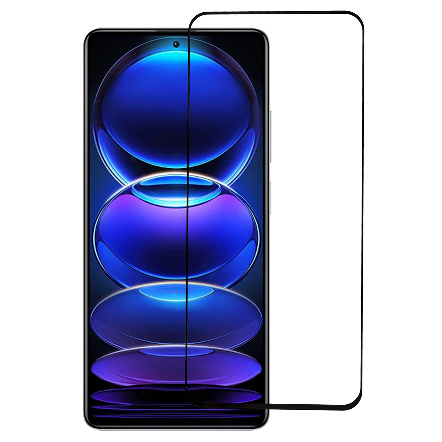 RURIHAI for Xiaomi Redmi Note 12 5G 0.26mm Secondary Hardening Full Cover Screen Protector 2.5D Arc Edge Anti-scratch High Aluminum-silicon Glass Film