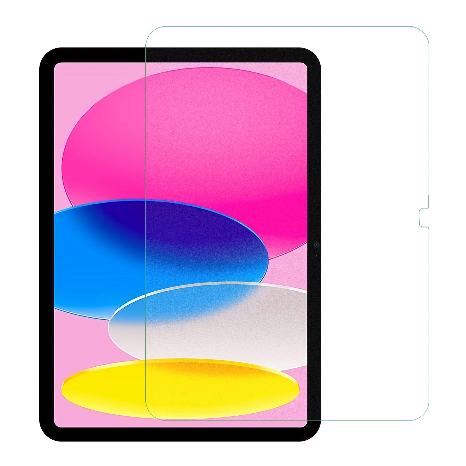 RURIHAI For iPad 10.9 (2022) Full Glue Full Coverage Tempered Glass Screen Protector Matte 0.18mm 2.5D Arc Edge Protective Film