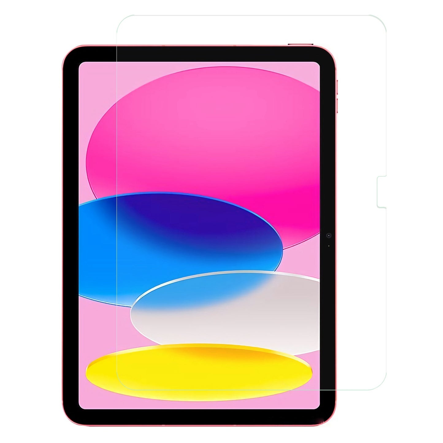 RURIHAI For iPad 10.9 (2022) Ultra Clear AGC Glass Full Screen Protector 0.18mm 2.5D Arc Edge Full Glue Tempered Glass Film