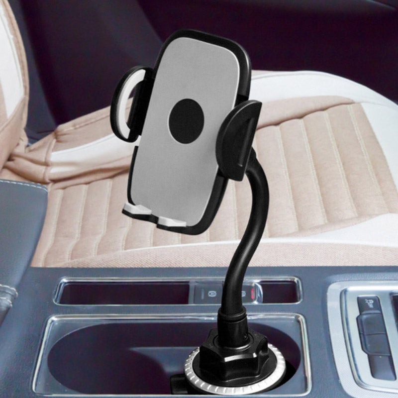 A978+X905 360 Degrees Rotating Gravity Linkage Car Cup Holder Phone Stand Bracket