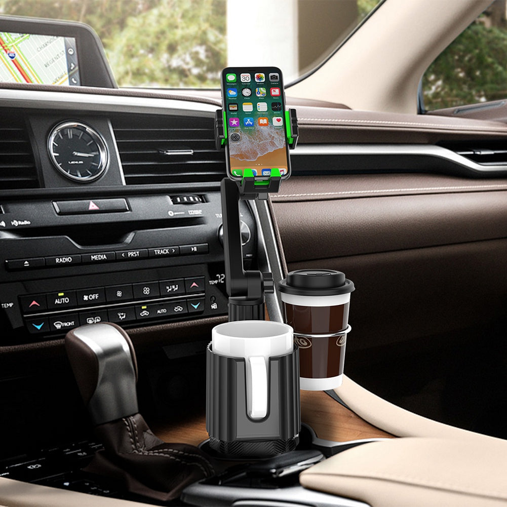 C004 Multi-functional Adjustable Car Drink Cup Bottle Holder Mobile Phone Bracket