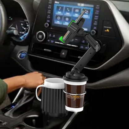 C004 Multi-functional Adjustable Car Drink Cup Bottle Holder Mobile Phone Bracket