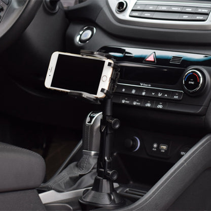 Universal Car Cup Holder Mount Adjustable Cellphone Stand 360 Degrees Rotation Phone Bracket