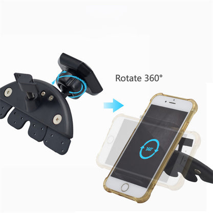 CD Slot Magnetic Phone Mount for Universal Car 360-Degree Rotating Magnetic Smart Phone Holder