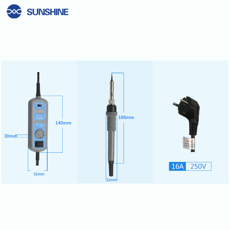 SUNSHINE SS-928D 60W Portable Thermostat Solder Iron for Mobile Phone Repair Tools