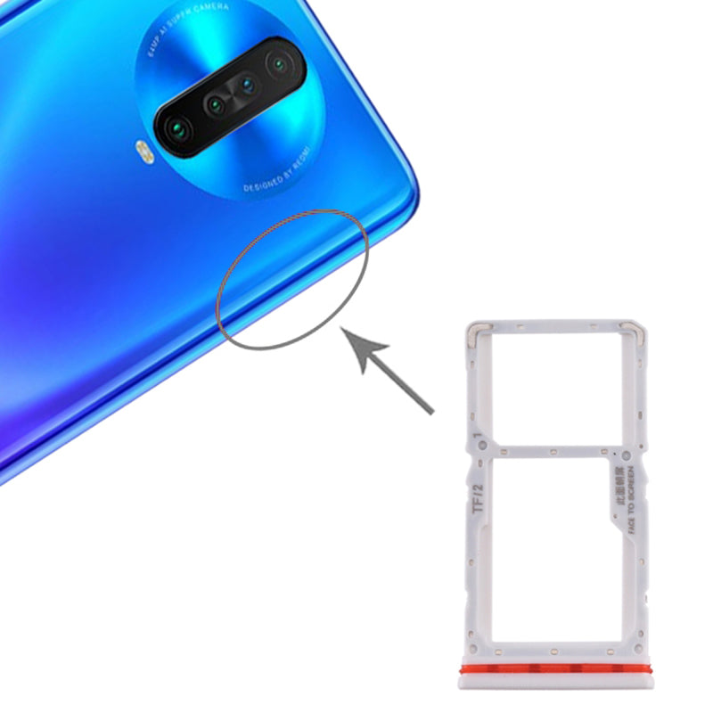 Single SIM + TF Card Tray Holder Replacement (without Logo) for Xiaomi Redmi K30 4G