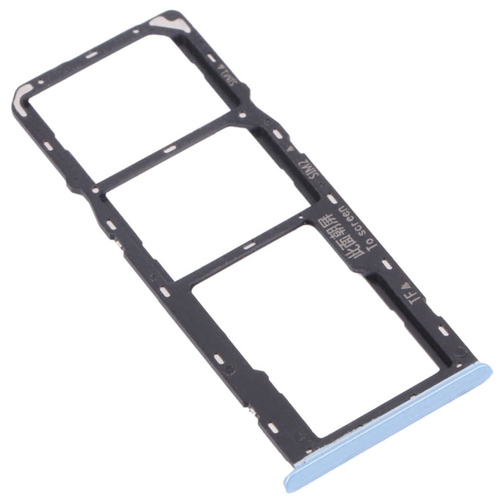 For Realme C11 (2021) RMX3231 Dual SIM Cards + Single TF Card Tray Holder Replacement (without Logo)