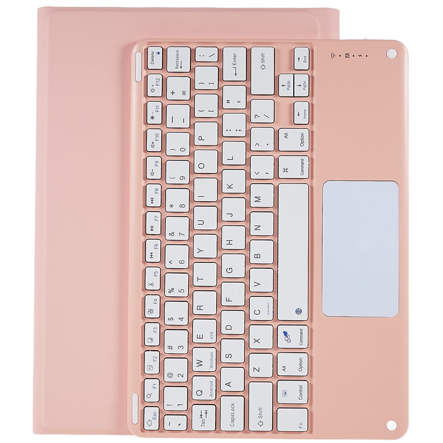 For Xiaomi Pad 5/5 Pro Square Cap Touchpad Wireless Bluetooth Keyboard + Stand Leather Tablet Case