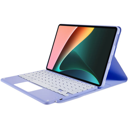 For Xiaomi Pad 5/5 Pro Square Cap Touchpad Wireless Bluetooth Keyboard + Stand Leather Tablet Case