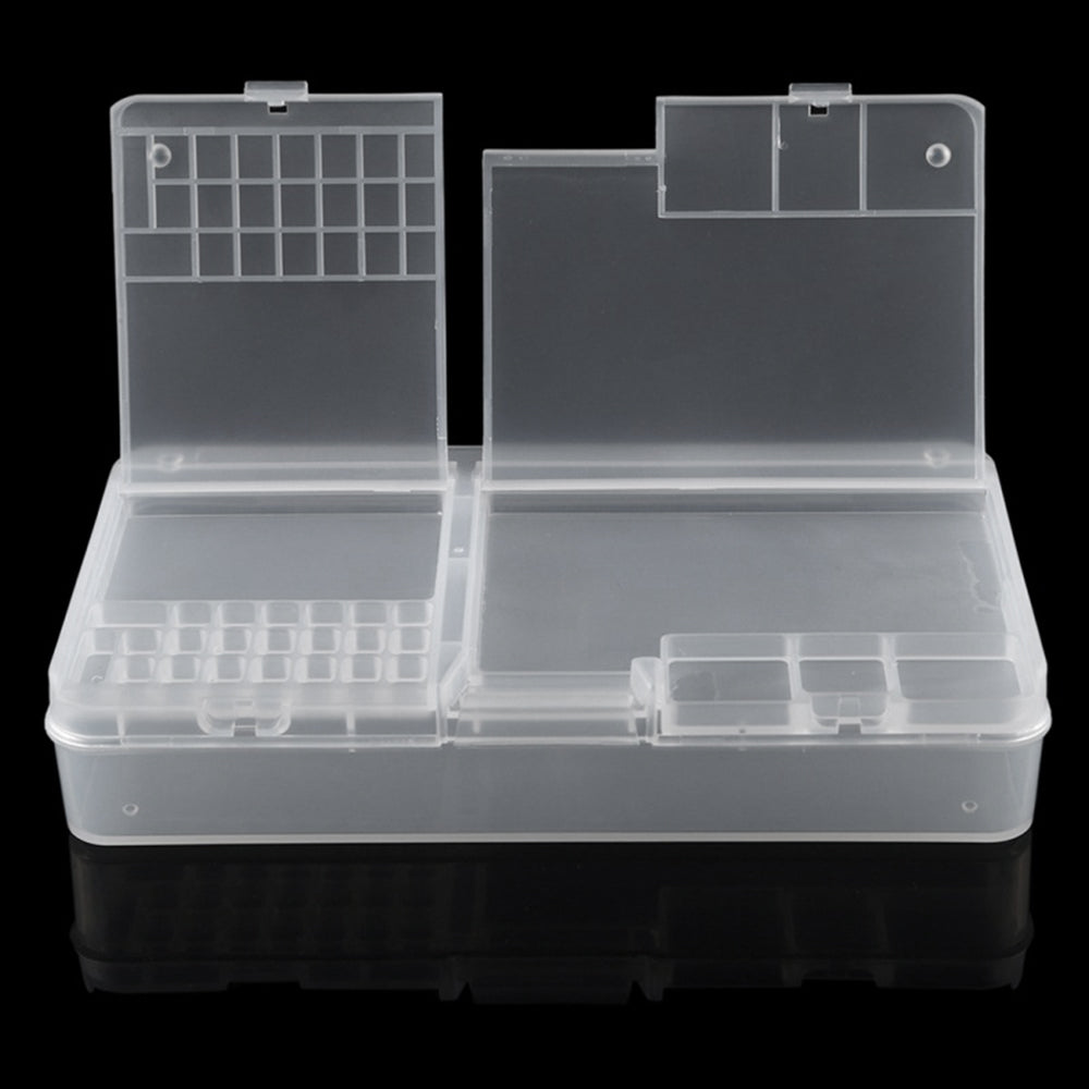 W203 Double Layer Mobile Phone Repair Storage Box for IC Parts Smartphone Opening Tools Collector