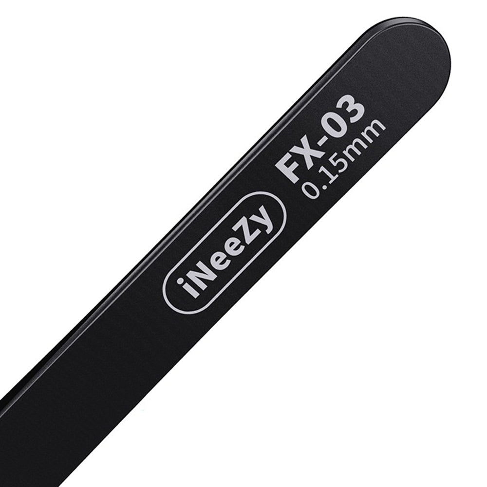 QIANLI INEEZY FX-04 0.15mm Wide Type Hand-polished Non-magnetic Precision Stainless Steel Tweezers