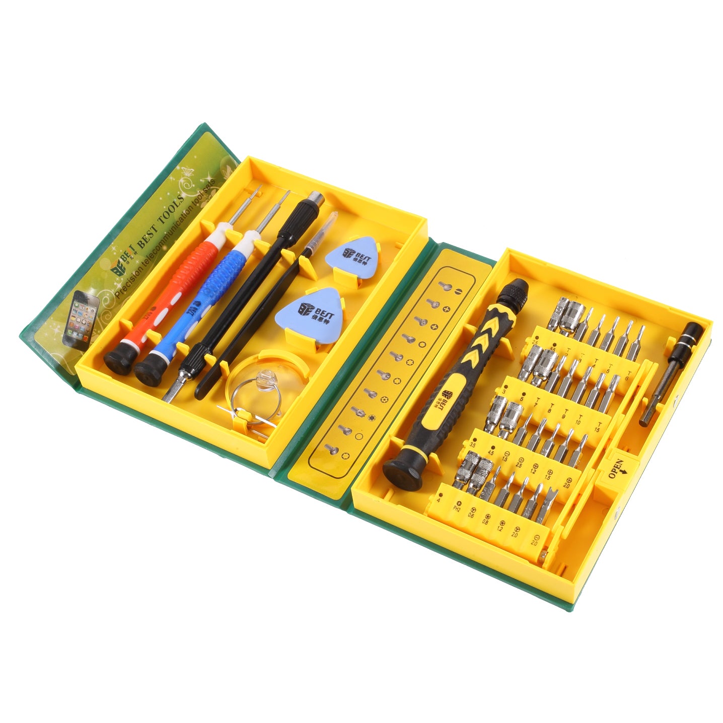 BEST BST-8921 38pcs-in-1 Universal Repair Tool Kit Mobile Phone Repairing Tools