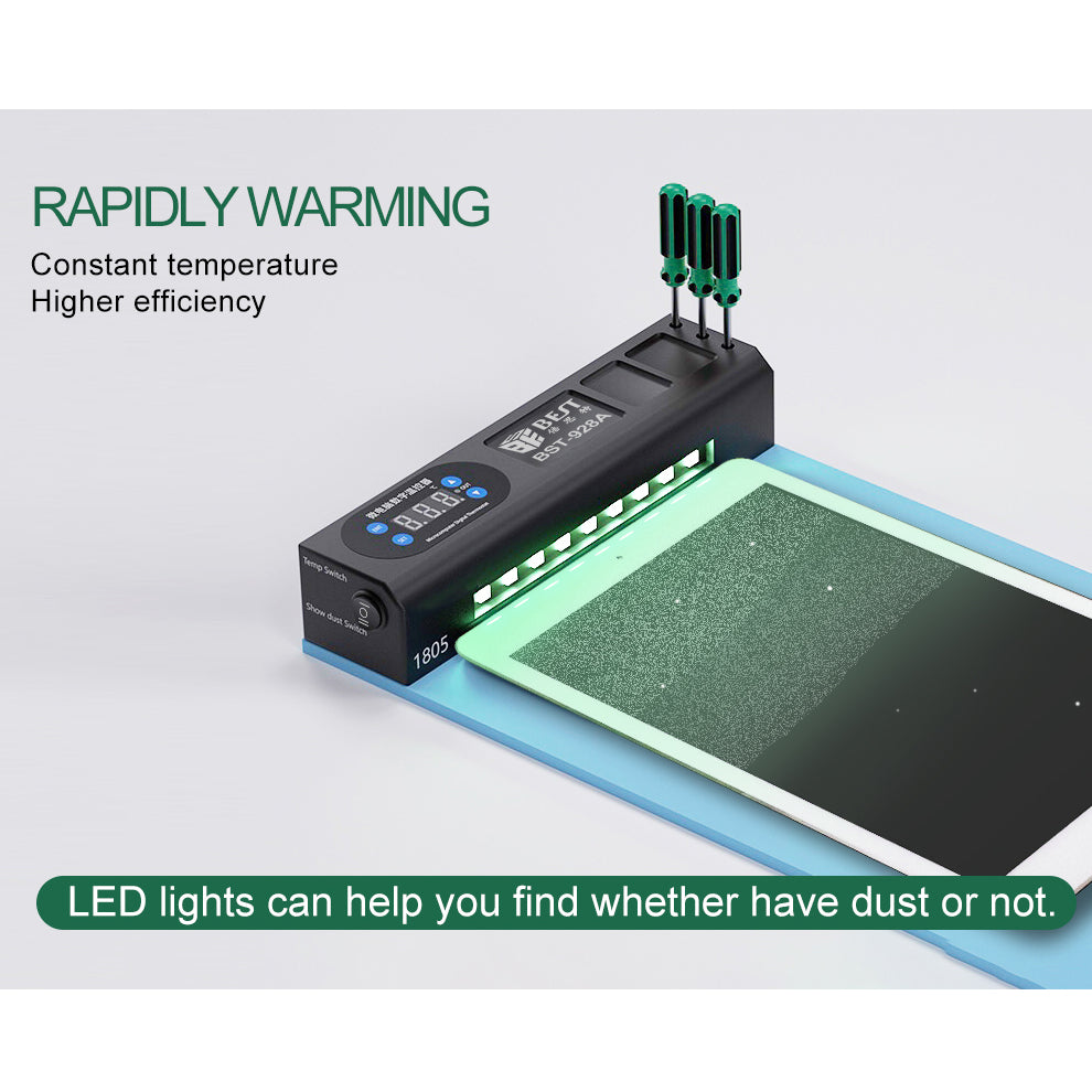 BEST BEST-928A CPB LCD Screen Open Separate Machine Mobile Phone Tablet Separator Tool with LED Lights, Size: 360 x 210 x 7mm