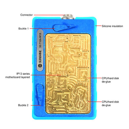 SUNSHINE T12A-N13 Motherboard Repair Heating Station for iPhone 13 / 13 mini / 13 Pro / 13 Pro Max