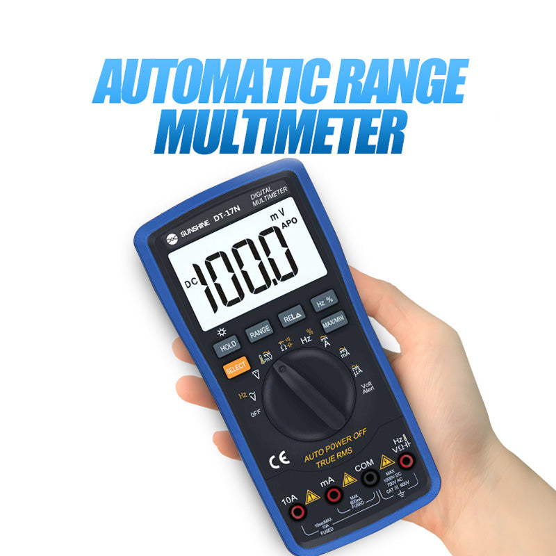 SUNSHINE DT-17N Auto Range High Precision Automatic Digital Multimeter LCD Display Instrument Tester for Repair Tools