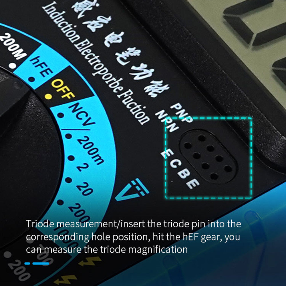 SUNSHINE DT-9205E High Precision Digital Multimeter Overload Protection LCD Display Instrument Tester for Repair Tools