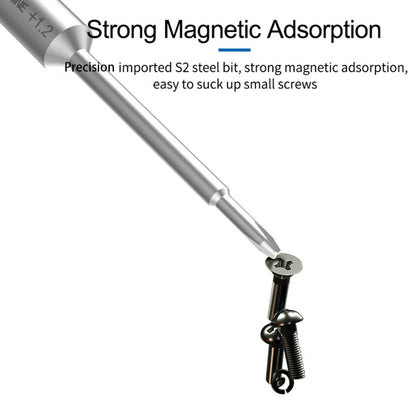 SUNSHINE SS-719 +1.2 Handle Precise Magnetic Alloy Screwdriver for Mobile Repair Opening Hand Tools