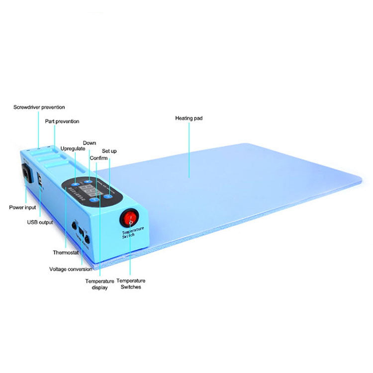 SUNSHINE S-918E 110V/220V Blue LCD Heating Stage Pad Screen Separator LCD Screen Repair Kits Separating Tool