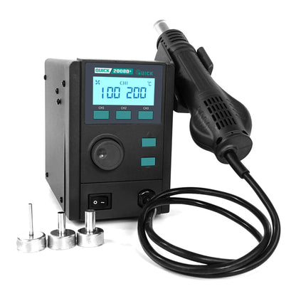 QUICK 2008D+ Upgrade 220V Desoldering Rework Station with LCD Digital Display Smart Welding Tool