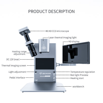 TBK R-2201 3-in-1 Intelligence Infrared Thermal Imaging Laser Welding Machine Mobile Phone BGA Repair Soldering Workbench