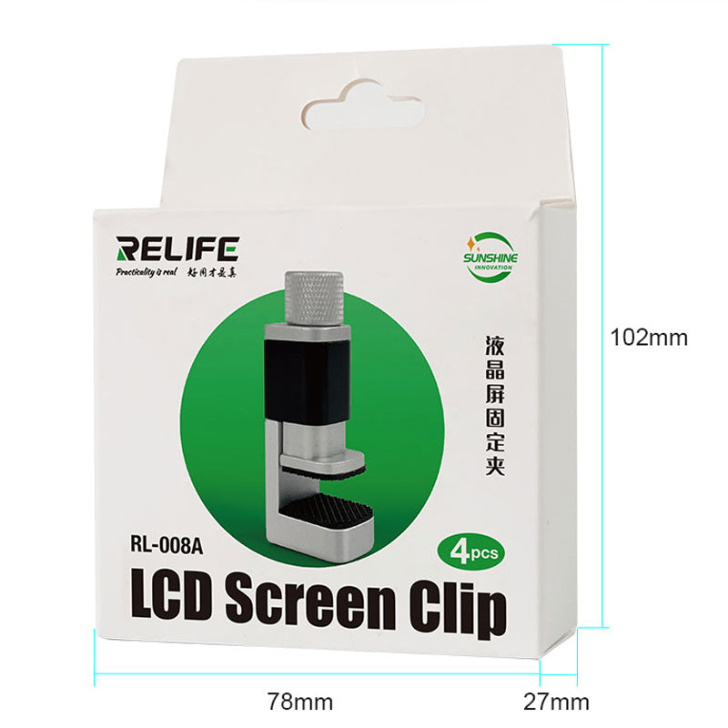 RELIFE RL-008A 4Pcs/Set LCD Screen Fixing Clip LCD Display Screen Fastening Clamp Phone Repair Tools