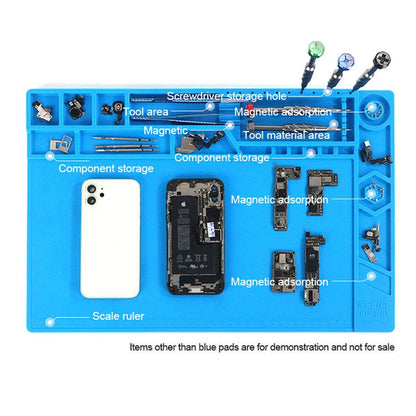 RELIFE RL-160A Insulation Silicone Soldering Repair Mat Heat Resistant Work Pad for Phone PCB Repair