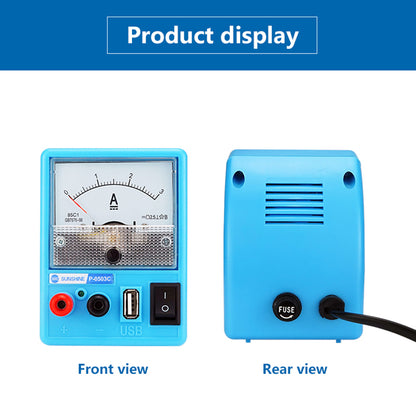 SUNSHINE P-0503C 3A 5V Mini DC Power Supply Phone Repair Regulated Power Supply Ammeter with Short Circuit Protection