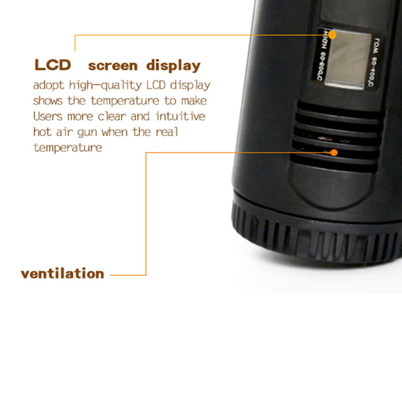 SUNSHINE RS-1800D LCD Display Two Wind Speeds Adjustable Hot Air Welding Gun for Phone Components and Parts Soldering