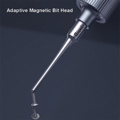 QIANLI 3D Screwdriver with Magnetic Bit Head Non-Slip Screwdriver Maintenance Repair Tool for Mobile Phones