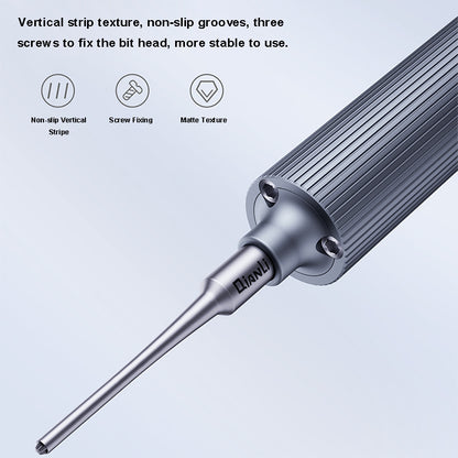 QIANLI 3D Screwdriver with Magnetic Bit Head Non-Slip Screwdriver Maintenance Repair Tool for Mobile Phones