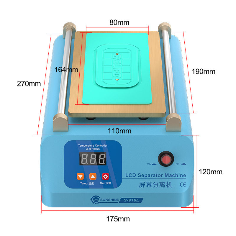 SUNSHINE S-918L Small Screen Splitting Machine LCD Screen Breaker Marking Machine