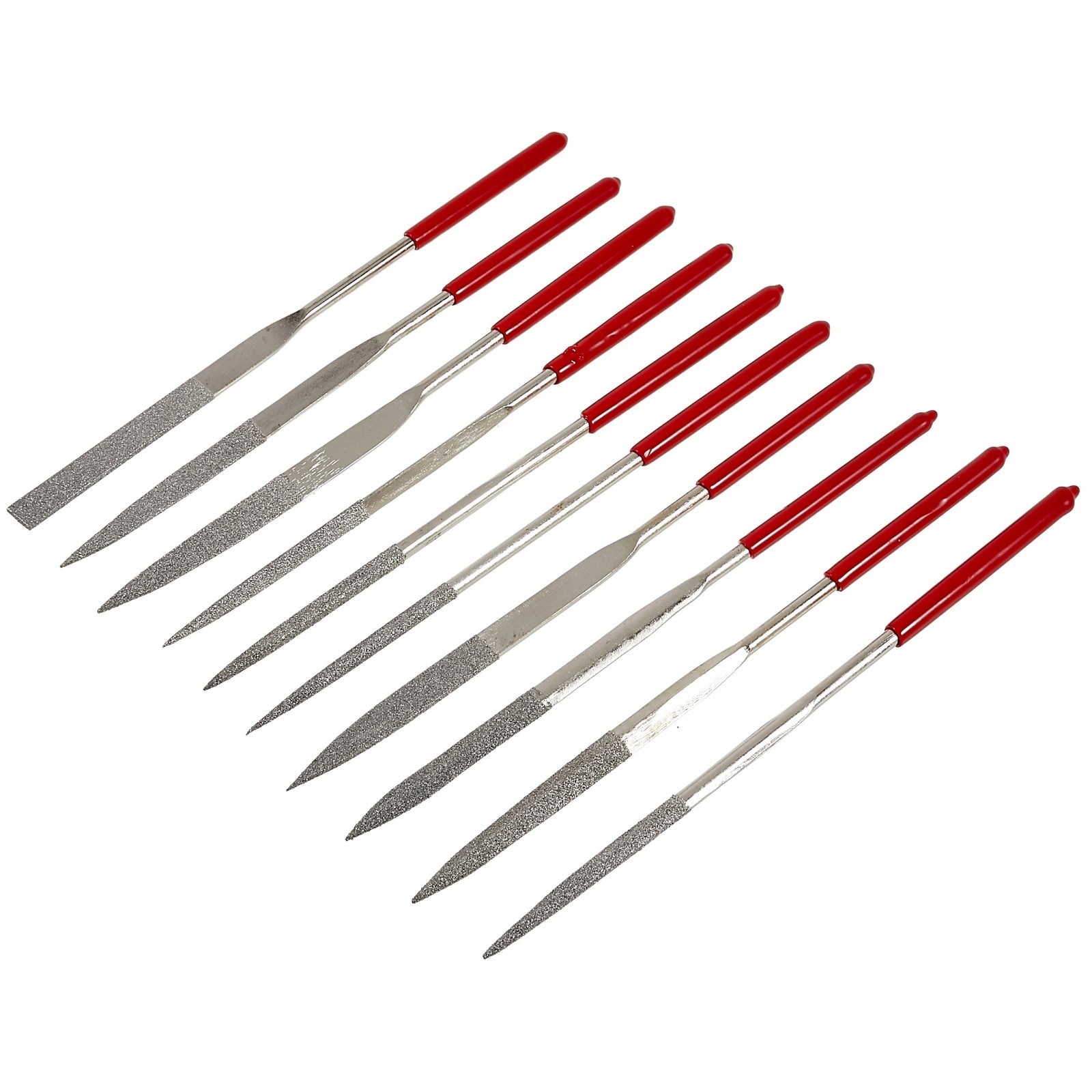 BEST 10Pcs Diamond Needle File Set Mini Hand Tools Ceramic Crafts DIY Wood Rasp File Needle Jewelry Polishing Carving Diamond File