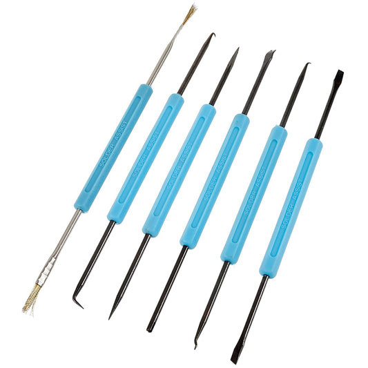 BEST 6Pcs / Set Desoldering Aid Tool PCB Circuit Board Soldering Welding Auxiliary Tools Repairing Kit