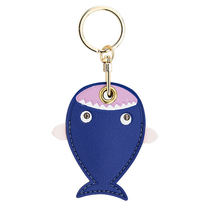 BMCS LIFE Cute Access Card PU Leather Protective Cover Keychain Car Key Ring Bag Pendant