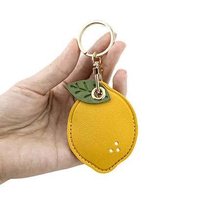 BMCS LIFE Cute Access Card PU Leather Protective Cover Keychain Car Key Ring Bag Pendant